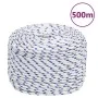 White polypropylene boat rope 10 mm 500 m by vidaXL, Ropes and metal cords - Ref: Foro24-152298, Price: 141,95 €, Discount: %