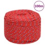 Cuerda de barco polipropileno rojo 10 mm 100 m de vidaXL, Sogas y cuerdas metálicas - Ref: Foro24-152402, Precio: 36,25 €, De...