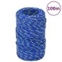 Cuerda de barco polipropileno azul 2 mm 100 m de vidaXL, Sogas y cuerdas metálicas - Ref: Foro24-152425, Precio: 11,63 €, Des...