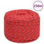 Cuerda de barco polipropileno rojo 6 mm 250 m de vidaXL, Sogas y cuerdas metálicas - Ref: Foro24-152393, Precio: 35,16 €, Des...