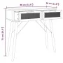 Mesa consola madera pino maciza ratán natural marrón 80x30x75cm de vidaXL, Mesas auxiliares - Ref: Foro24-345626, Precio: 102...