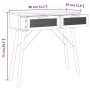 Mesa consola madera pino maciza ratán natural marrón 80x30x75cm de vidaXL, Mesas auxiliares - Ref: Foro24-345626, Precio: 104...