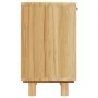 Mesitas de noche 2 uds madera maciza pino marrón ratán natural de vidaXL, Mesitas de noche - Ref: Foro24-345611, Precio: 145,...