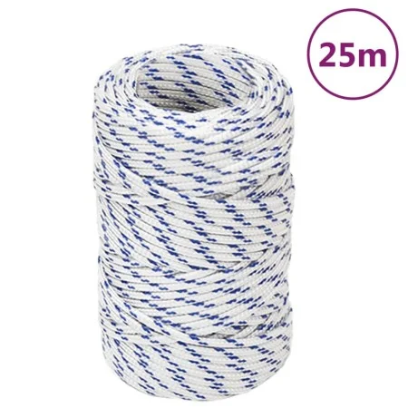 Cuerda de barco polipropileno blanco 2 mm 25 m de vidaXL, Sogas y cuerdas metálicas - Ref: Foro24-152264, Precio: 8,83 €, Des...