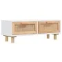 Couchtisch aus Sperrholz und Weißkiefer, 80 x 40 x 30 cm von vidaXL, Couchtisch - Ref: Foro24-345621, Preis: 88,84 €, Rabatt: %