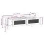 Couchtisch aus Sperrholz und Weißkiefer, 80 x 40 x 30 cm von vidaXL, Couchtisch - Ref: Foro24-345621, Preis: 88,84 €, Rabatt: %