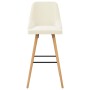 Taburetes de cocina 2 unidades terciopelo crema en Taburetes de cocina | Comprar online en Foru.es