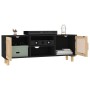 Mueble para TV madera maciza pino y ratán natural 105x30x40 cm de vidaXL, Muebles TV - Ref: Foro24-345616, Precio: 92,92 €, D...