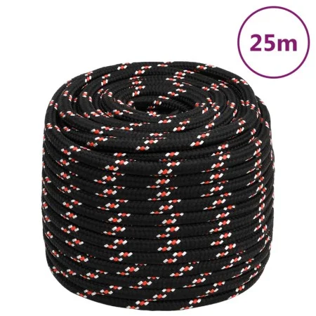 Black polypropylene boat rope 18 mm 25 m by vidaXL, Ropes and metal cords - Ref: Foro24-152364, Price: 32,84 €, Discount: %