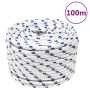 Cuerda de barco polipropileno blanco 12 mm 100 m de vidaXL, Sogas y cuerdas metálicas - Ref: Foro24-152301, Precio: 50,97 €, ...