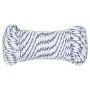 Cuerda de barco polipropileno blanco 4 mm 25 m de vidaXL, Sogas y cuerdas metálicas - Ref: Foro24-152274, Precio: 8,83 €, Des...