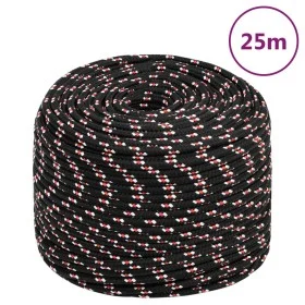 Cuerda de barco polipropileno negra 6 mm 25 m de vidaXL, Sogas y cuerdas metálicas - Ref: Foro24-152337, Precio: 10,91 €, Des...
