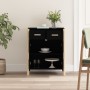 Aparador de madera contrachapada negro 62x38x75 cm de vidaXL, Aparadores - Ref: Foro24-345676, Precio: 70,06 €, Descuento: %
