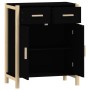 Aparador de madera contrachapada negro 62x38x75 cm de vidaXL, Aparadores - Ref: Foro24-345676, Precio: 70,06 €, Descuento: %