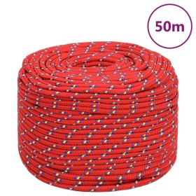 Cuerda de barco polipropileno rojo 8 mm 50 m de vidaXL, Sogas y cuerdas metálicas - Ref: Foro24-152396, Precio: 16,89 €, Desc...