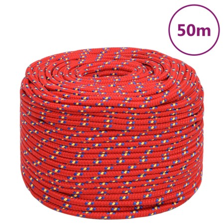 Cuerda de barco polipropileno rojo 8 mm 50 m de vidaXL, Sogas y cuerdas metálicas - Ref: Foro24-152396, Precio: 16,89 €, Desc...