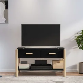 Mueble para TV madera contrachapada negro 82x38x45 cm de vidaXL, Muebles TV - Ref: Foro24-345661, Precio: 49,62 €, Descuento: %