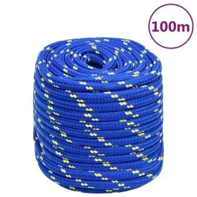 Cuerda de barco polipropileno azul 16 mm 100 m de vidaXL, Sogas y cuerdas metálicas - Ref: Foro24-152468, Precio: 77,72 €, De...