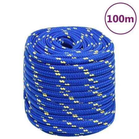 Cuerda de barco polipropileno azul 16 mm 100 m de vidaXL, Sogas y cuerdas metálicas - Ref: Foro24-152468, Precio: 77,72 €, De...