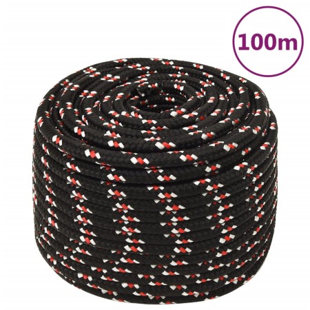 Cuerda de barco polipropileno negra 12 mm 100 m de vidaXL, Sogas y cuerdas metálicas - Ref: Foro24-152354, Precio: 48,19 €, D...