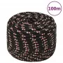 Cuerda de barco polipropileno negra 12 mm 100 m de vidaXL, Sogas y cuerdas metálicas - Ref: Foro24-152354, Precio: 52,76 €, D...
