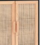 Aparador negro madera pino maciza y ratán natural 60x30x70 cm de vidaXL, Aparadores - Ref: Foro24-345631, Precio: 118,13 €, D...