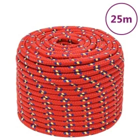 Cuerda de barco polipropileno rojo 12 mm 25 m de vidaXL, Sogas y cuerdas metálicas - Ref: Foro24-152405, Precio: 20,97 €, Des...