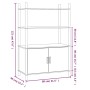 Aparador alto madera contrachapada blanco 80x40x121 cm de vidaXL, Aparadores - Ref: Foro24-345700, Precio: 109,83 €, Descuent...