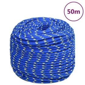 Cuerda de barco polipropileno azul 8 mm 50 m de vidaXL, Sogas y cuerdas metálicas - Ref: Foro24-152449, Precio: 18,21 €, Desc...
