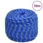 Cuerda de barco polipropileno azul 8 mm 50 m de vidaXL, Sogas y cuerdas metálicas - Ref: Foro24-152449, Precio: 18,21 €, Desc...