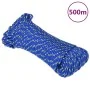 Cuerda de barco polipropileno azul 3 mm 500 m de vidaXL, Sogas y cuerdas metálicas - Ref: Foro24-152432, Precio: 37,13 €, Des...