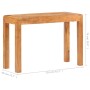 Mesa consola madera maciza de acacia acabado miel 110x40x76 cm en Mesas auxiliares | Comprar online en Foru.es