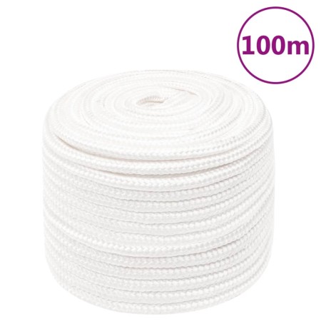 Cuerda de barco polipropileno blanco intenso 14 mm 100 m de vidaXL, Sogas y cuerdas metálicas - Ref: Foro24-152570, Precio: 6...