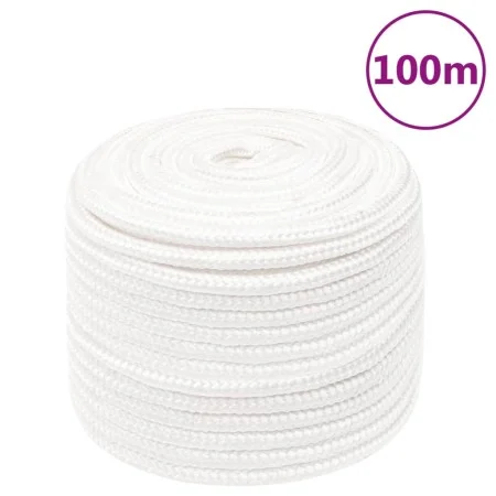 Cuerda de barco polipropileno blanco intenso 14 mm 100 m de vidaXL, Sogas y cuerdas metálicas - Ref: Foro24-152570, Precio: 6...