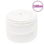 Cuerda de barco polipropileno blanco intenso 14 mm 100 m de vidaXL, Sogas y cuerdas metálicas - Ref: Foro24-152570, Precio: 6...