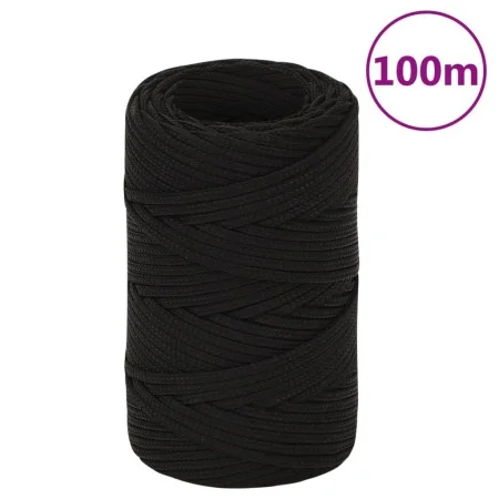 Polyester-Arbeitsseil schwarz 2 mm 100 m von vidaXL, Seile und Metallschnüre - Ref: Foro24-152794, Preis: 13,64 €, Rabatt: %