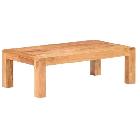 Mesa de centro madera maciza acacia acabado miel 110x60x35 cm en Mesas de centro | Comprar online en Foru.es