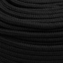 Cuerda de trabajo poliéster negro 8 mm 100 m de vidaXL, Sogas y cuerdas metálicas - Ref: Foro24-152819, Precio: 34,12 €, Desc...