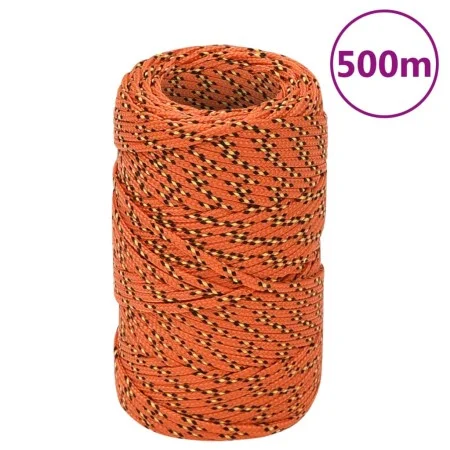 Cuerda de barco polipropileno naranja 2 mm 500 m de vidaXL, Sogas y cuerdas metálicas - Ref: Foro24-152639, Precio: 21,88 €, ...