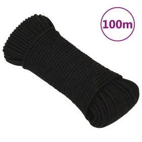 Cuerda de trabajo poliéster negro 3 mm 100 m de vidaXL, Sogas y cuerdas metálicas - Ref: Foro24-152799, Precio: 16,37 €, Desc...