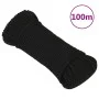 Cuerda de trabajo poliéster negro 3 mm 100 m de vidaXL, Sogas y cuerdas metálicas - Ref: Foro24-152799, Precio: 16,37 €, Desc...