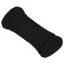 Cuerda de trabajo poliéster negro 3 mm 100 m de vidaXL, Sogas y cuerdas metálicas - Ref: Foro24-152799, Precio: 16,66 €, Desc...