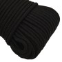 Cuerda de trabajo poliéster negro 3 mm 100 m de vidaXL, Sogas y cuerdas metálicas - Ref: Foro24-152799, Precio: 16,66 €, Desc...