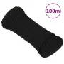 Cuerda de trabajo poliéster negro 5 mm 100 m de vidaXL, Sogas y cuerdas metálicas - Ref: Foro24-152809, Precio: 20,03 €, Desc...