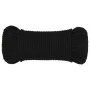 Cuerda de trabajo poliéster negro 5 mm 100 m de vidaXL, Sogas y cuerdas metálicas - Ref: Foro24-152809, Precio: 20,03 €, Desc...