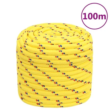 Cuerda de barco polipropileno amarillo 16 mm 100 m de vidaXL, Sogas y cuerdas metálicas - Ref: Foro24-152627, Precio: 80,59 €...