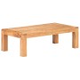 Mesa de centro madera maciza acacia acabado miel 110x60x35 cm en Mesas de centro | Comprar online en Foru.es