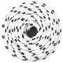 Cuerda para barco trenzada poliéster blanco 8 mmx25 m de vidaXL, Sogas y cuerdas metálicas - Ref: Foro24-152766, Precio: 12,9...