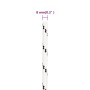 Cuerda para barco trenzada poliéster blanco 8 mmx25 m de vidaXL, Sogas y cuerdas metálicas - Ref: Foro24-152766, Precio: 12,9...