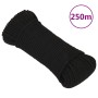 Cuerda de trabajo poliéster negro 4 mm 250 m de vidaXL, Sogas y cuerdas metálicas - Ref: Foro24-152805, Precio: 31,73 €, Desc...